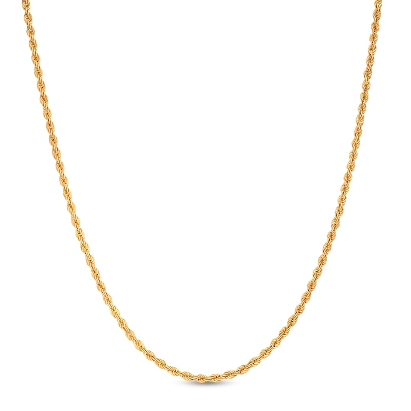 1.95mm Rope Chain Necklace in 10K Solid Gold - 20"