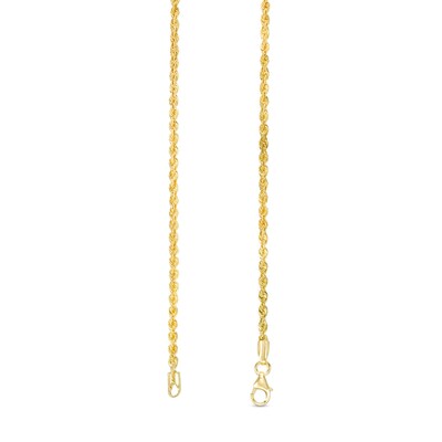 1.95mm Rope Chain Necklace in 10K Solid Gold - 20"