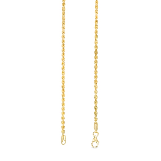 1.95mm Rope Chain Necklace in 10K Solid Gold - 20"