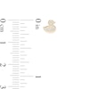 Thumbnail Image 2 of Child's Cubic Zirconia Duck Stud Earrings in 10K Gold