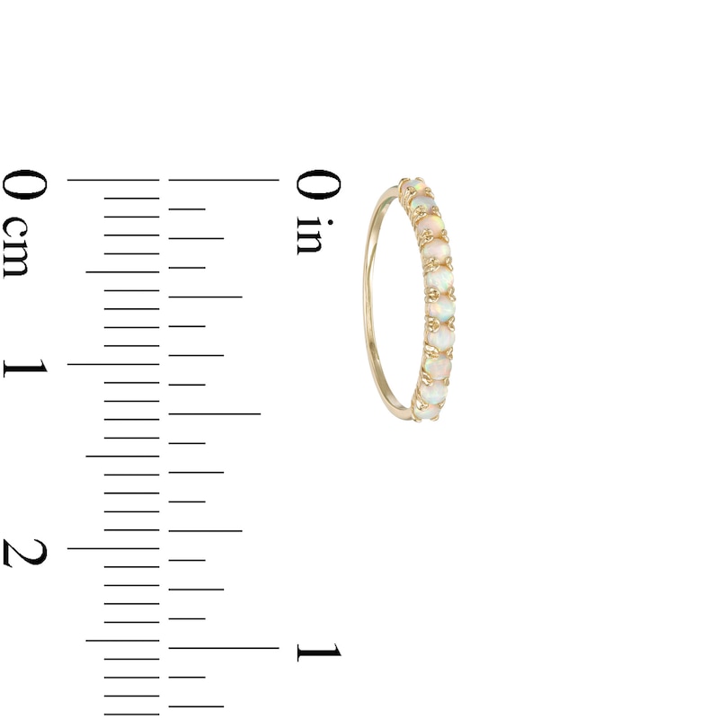 Main Image 2 of Simulated Opal Toe Ring in 10K Gold