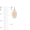 Thumbnail Image 2 of Child's Cubic Zirconia Frame Our Lady of Guadalupe Oval Two-Tone Necklace Charm in 10K Gold and Rose Rhodium