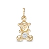Thumbnail Image 1 of Child's Cubic Zirconia Teddy Bear Charm in 10K Gold