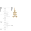Thumbnail Image 2 of Child's Cubic Zirconia Teddy Bear Charm in 10K Gold