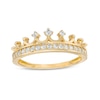 Thumbnail Image 0 of Child's Cubic Zirconia Crown Ring in 10K Gold - Size 4