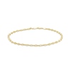 Thumbnail Image 1 of 3.36mm Mariner Chain Anklet in 10K Hollow Gold - 11"
