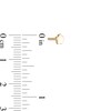 Thumbnail Image 2 of Single 019 Gauge Cubic Zirconia Semi-Circle and Bar Cartilage Barbell in 14K Gold