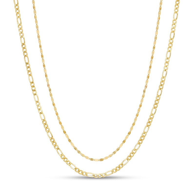 The Minimalist Chain Set in 10K Gold