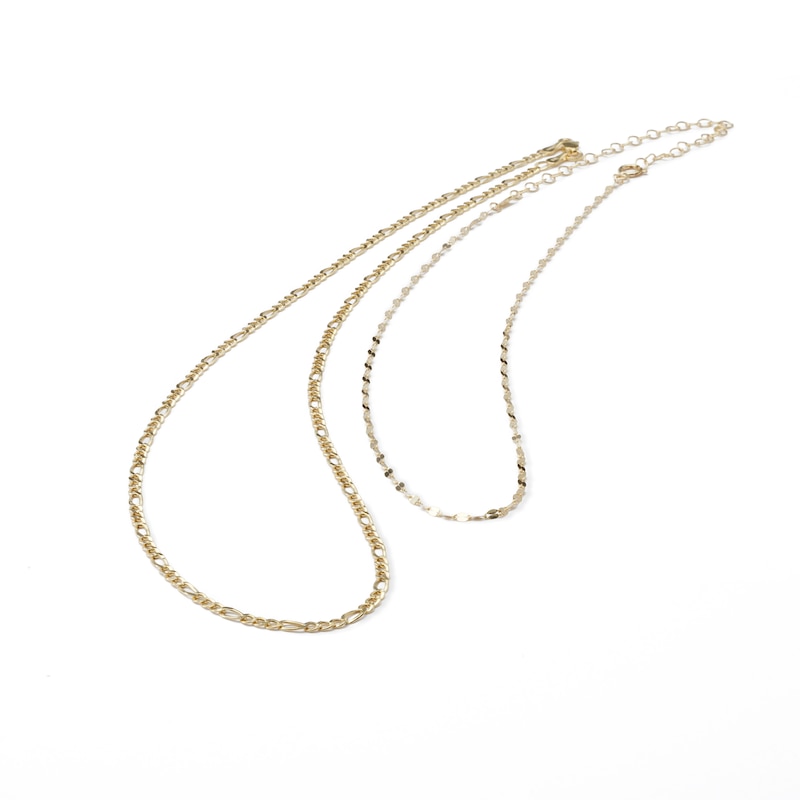 The Minimalist Chain Set in 10K Gold