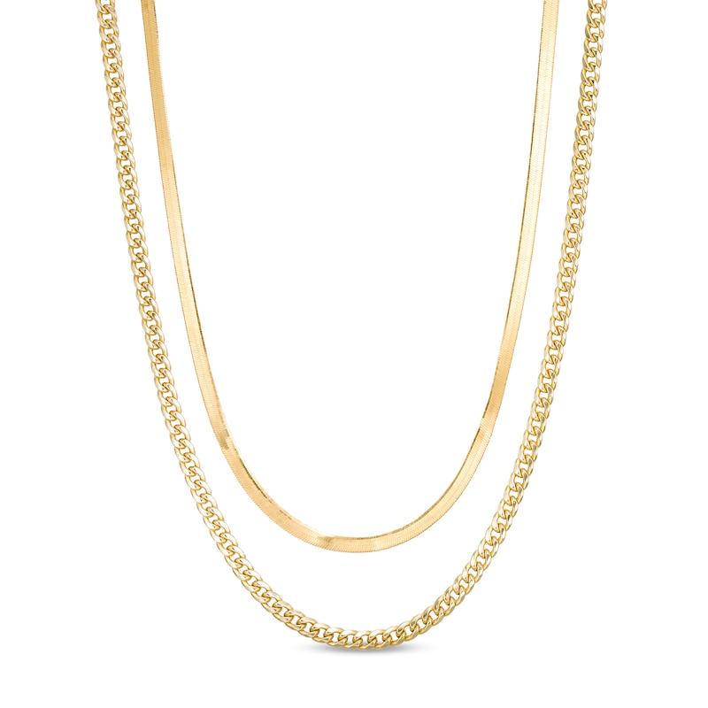 Main Image 1 of The Luxe Chain Set in 10K Gold