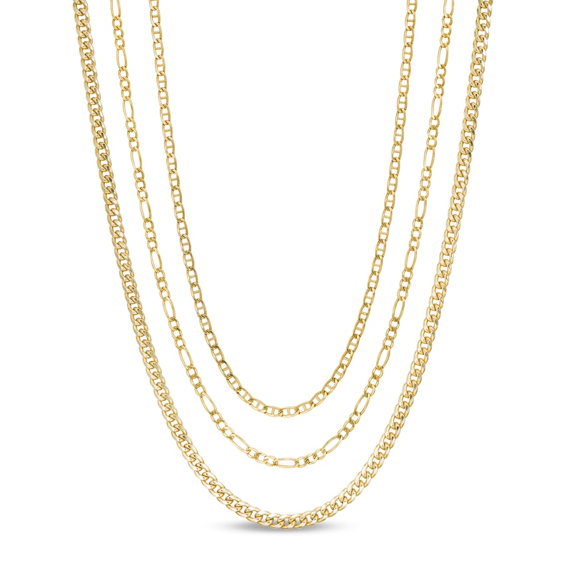 The Essentials Chain Set in 10K Gold