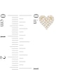 Thumbnail Image 2 of Cubic Zirconia Heart Stud Earrings in 10K Gold