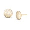 Thumbnail Image 0 of Cubic Zirconia Flat Disc Stud Earrings in 10K Gold