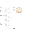 Thumbnail Image 2 of Cubic Zirconia Flat Disc Stud Earrings in 10K Gold