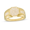 Thumbnail Image 0 of Cubic Zirconia Composite Octagon-Top Ring in 10K Semi-Solid Gold - Size 10