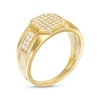 Thumbnail Image 1 of Cubic Zirconia Composite Octagon-Top Ring in 10K Semi-Solid Gold - Size 10