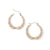 Thumbnail Image 1 of 35mm Bamboo Hoop Earrings in 10K Stamp Hollow Gold