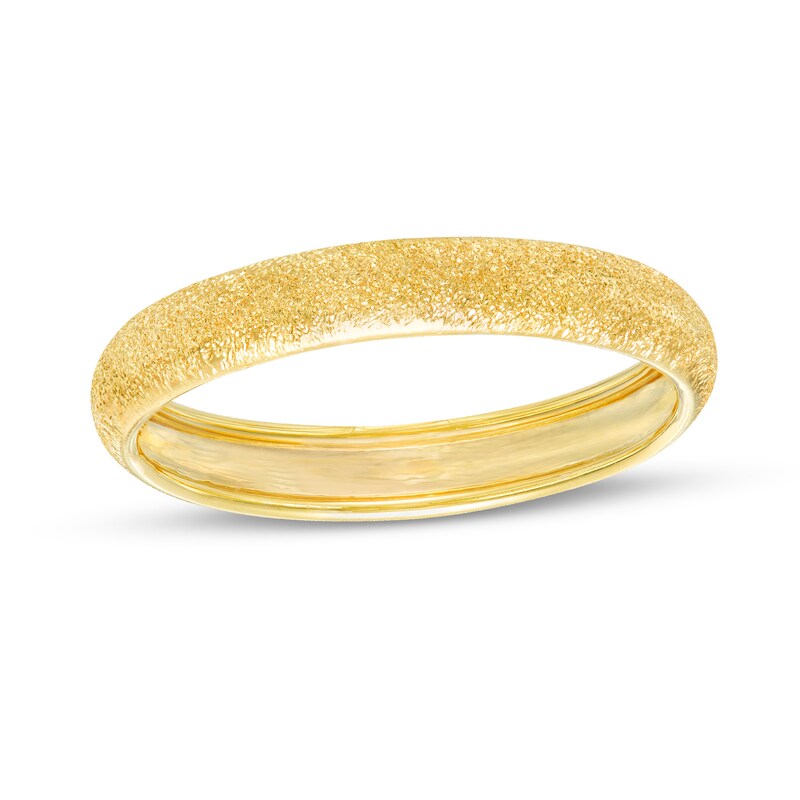 Made in Italy 3mm Shimmer Band in 10K Gold - Size 7