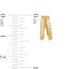 Thumbnail Image 2 of Made in Italy Diamond-Cut Split Row Hoop Earrings in 10K Gold Tube