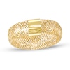 Made in Italy 5mm Mesh Ring in 10K Solid Mesh and Sheet Gold - Size 7