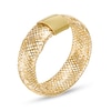 Thumbnail Image 2 of Made in Italy 5mm Mesh Ring in 10K Solid Mesh and Sheet Gold - Size 7