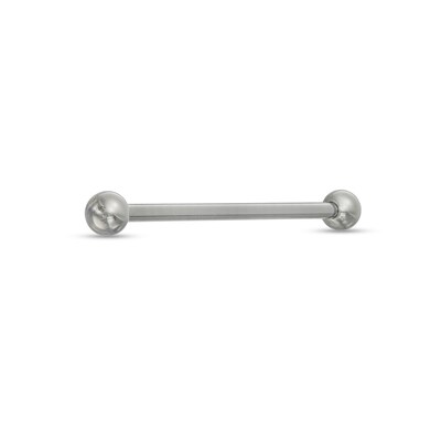 Solid Titanium Industrial Barbell - 14G 1 1/2"