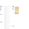 Thumbnail Image 2 of 10mm Triple Row Spike Hoop Earrings in 10K Gold