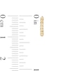 Thumbnail Image 1 of 7.5mm Bead Huggie Hoop Earrings in 10K Gold