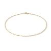 025 Gauge Singapore Chain Anklet in 10K Solid Gold - 10"