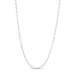 Made in Italy 040 Gauge Solid Figaro Chain Necklace in Sterling Silver – 20"
