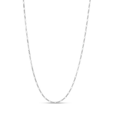 Made in Italy 040 Gauge Solid Figaro Chain Necklace in Sterling Silver – 20"