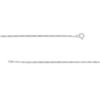 Made in Italy 040 Gauge Solid Figaro Chain Necklace in Sterling Silver – 20"
