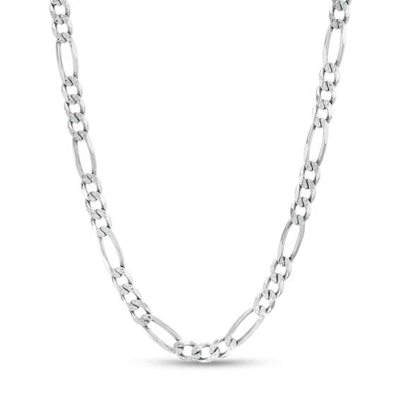 Made in Italy 120 Gauge Solid Figaro Chain Necklace in Sterling Silver – 22"