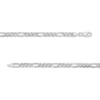 Made in Italy 120 Gauge Solid Figaro Chain Necklace in Sterling Silver – 22"