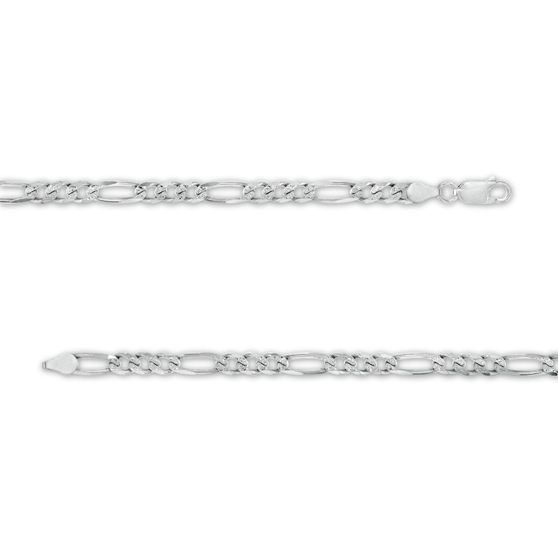 Made in Italy 120 Gauge Solid Figaro Chain Necklace in Sterling Silver – 22"