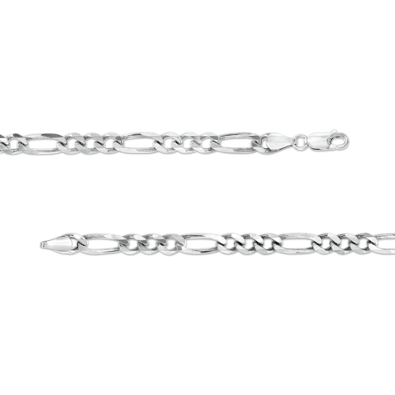 Main Image 2 of Sterling Silver Figaro Chain Made in Italy - 26"