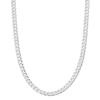 Thumbnail Image 0 of Made in Italy 100 Gauge Solid Flat Curb Chain Necklace in Sterling Silver – 20"