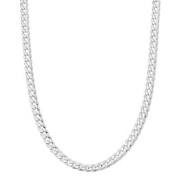 Sterling Silver Flat Curb Chain Made in Italy - 20"