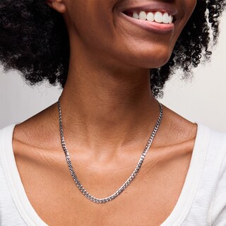 Sterling Silver Flat Curb Chain Made in Italy