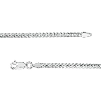 Made in Italy 080 Gauge Solid Cuban Curb Chain Necklace in Sterling Silver - 20"
