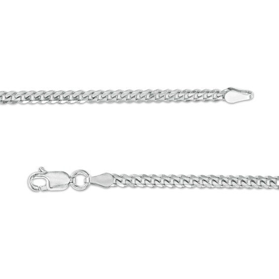 Made in Italy 080 Gauge Solid Cuban Curb Chain Necklace in Sterling Silver - 20"