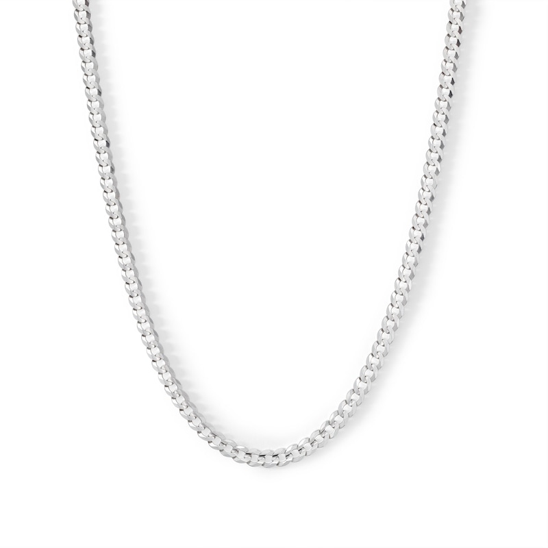 Made in Italy 100 Gauge Solid Cuban Curb Chain Necklace in Sterling ...