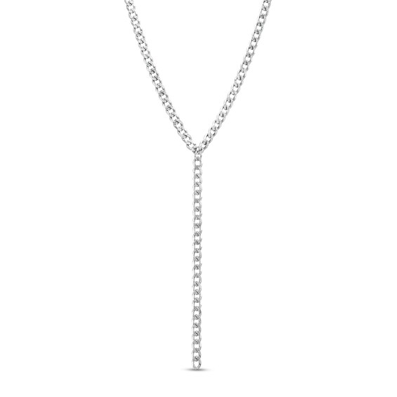 Made in Italy 100 Gauge Solid Curb Chain Necklace in Sterling Silver