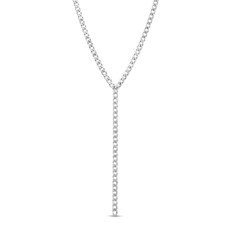 Made in Italy 100 Gauge Solid Curb Chain Necklace in Sterling Silver - 18"