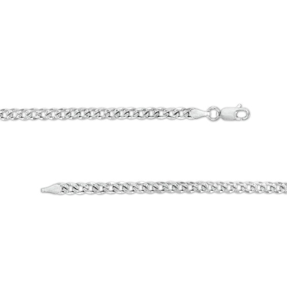 Made in Italy 100 Gauge Solid Curb Chain Necklace in Sterling Silver - 18"