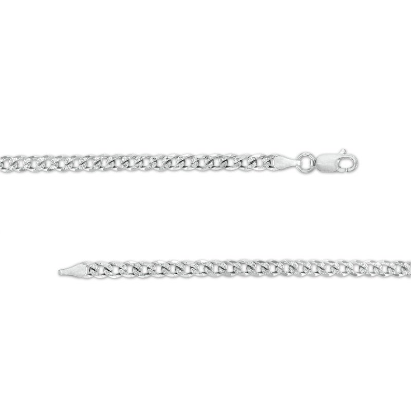 Made in Italy 100 Gauge Solid Curb Chain Necklace in Sterling Silver - 18"