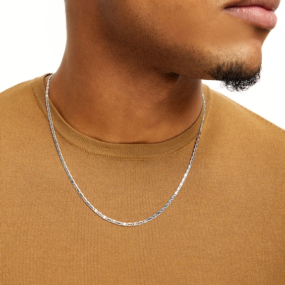 Sterling Silver Valentino Chain Made in Italy - 22"