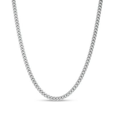 Made in Italy 100 Gauge Solid Curb Chain Necklace in Sterling Silver - 18"