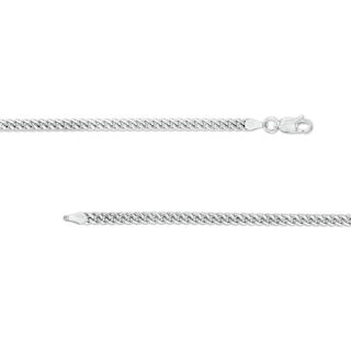 Made in Italy 100 Gauge Solid Curb Chain Necklace in Sterling Silver - 18"