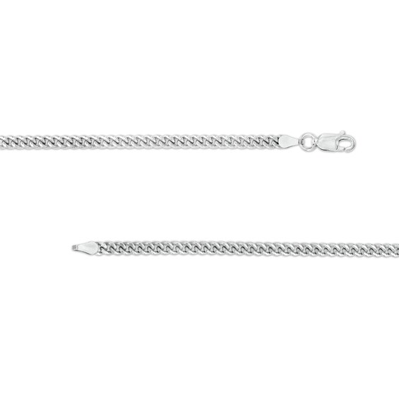 Made in Italy 100 Gauge Solid Curb Chain Necklace in Sterling Silver - 18"